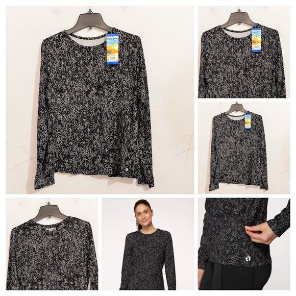 Hang Ten Ladies' Sun Tee in Black - Picture 1 of 5